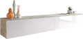 Έπιπλο τηλεόρασης  Lowboard D 180-Γκρι - Λευκό