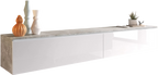 Έπιπλο τηλεόρασης  Lowboard D 180-Γκρι - Λευκό