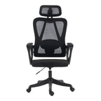 Καρέκλα γραφείου διευθυντή Exeter mesh χρώμα μαύρο 50x58x119-129εκ