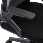 Καρέκλα γραφείου Plymot mesh χρώμα μαύρο 48x58x112-122εκ