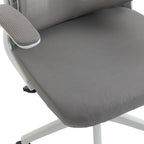 Καρέκλα γραφείου διευθυντή Mainz λευκή mesh γκρι 50x60x112-122εκ