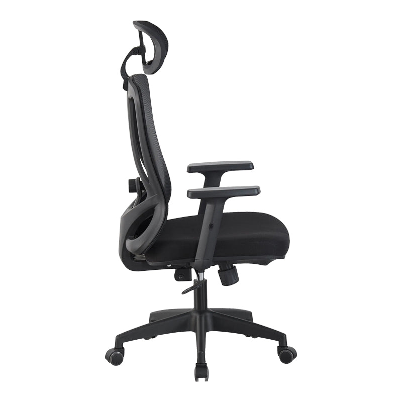 Καρέκλα γραφείου διευθυντή Magida mesh μαύρο 58.5x66x115-125εκ