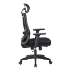 Καρέκλα γραφείου διευθυντή Magida mesh μαύρο 58.5x66x115-125εκ
