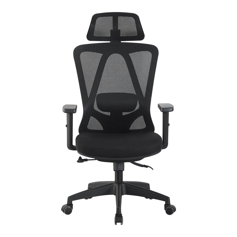 Καρέκλα γραφείου διευθυντή Magida mesh μαύρο 58.5x66x115-125εκ