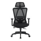 Καρέκλα γραφείου διευθυντή Magida mesh μαύρο 58.5x66x115-125εκ