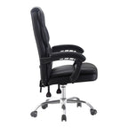 Καρέκλα γραφείου διευθυντή Sanema pu μαύρο 62x67x112-122εκ