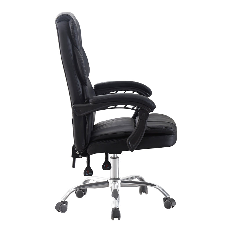 Καρέκλα γραφείου διευθυντή Sanema pu μαύρο 62x67x112-122εκ