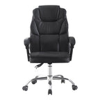 Καρέκλα γραφείου διευθυντή Sanema pu μαύρο 62x67x112-122εκ