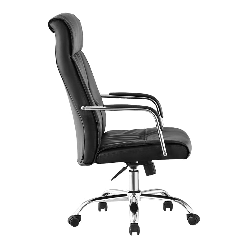 Καρέκλα γραφείου διευθυντή Biani pu μαύρο 56x70x107-115εκ