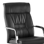 Καρέκλα γραφείου διευθυντή Biani pu μαύρο 56x70x107-115εκ