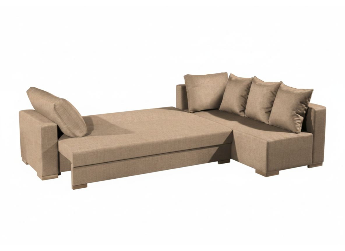 Γωνιακός καναπές Trendy-Αριστερή-265φ 165β εκ.-Sand