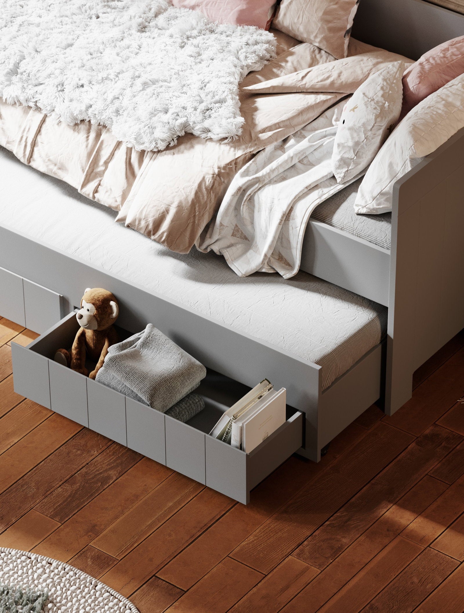 Καναπές Κρεβάτι Calmo24-90x200-Γκρί