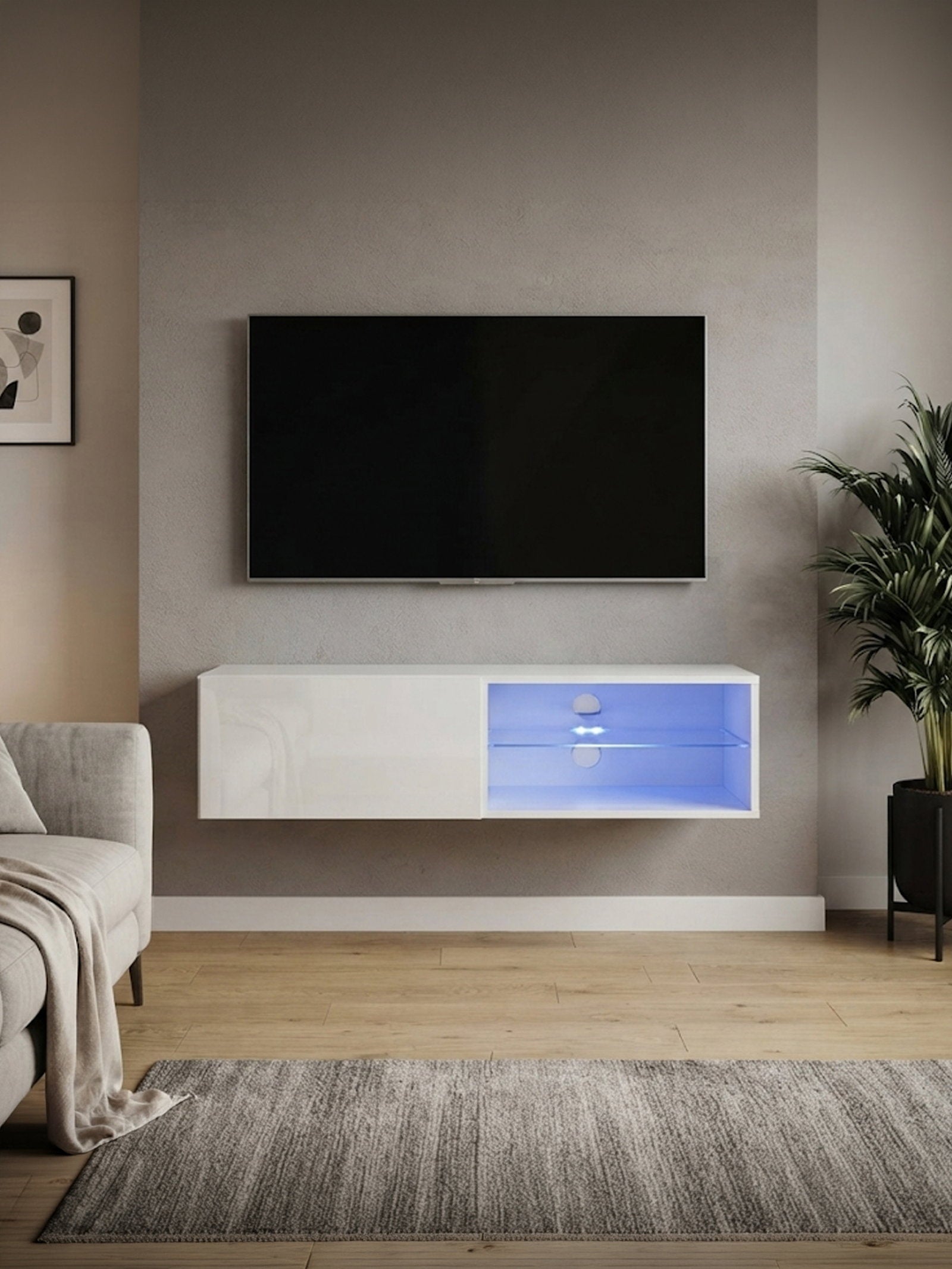 Κρεμαστό έπιπλο τηλεόρασης Swiss LED-Leuko