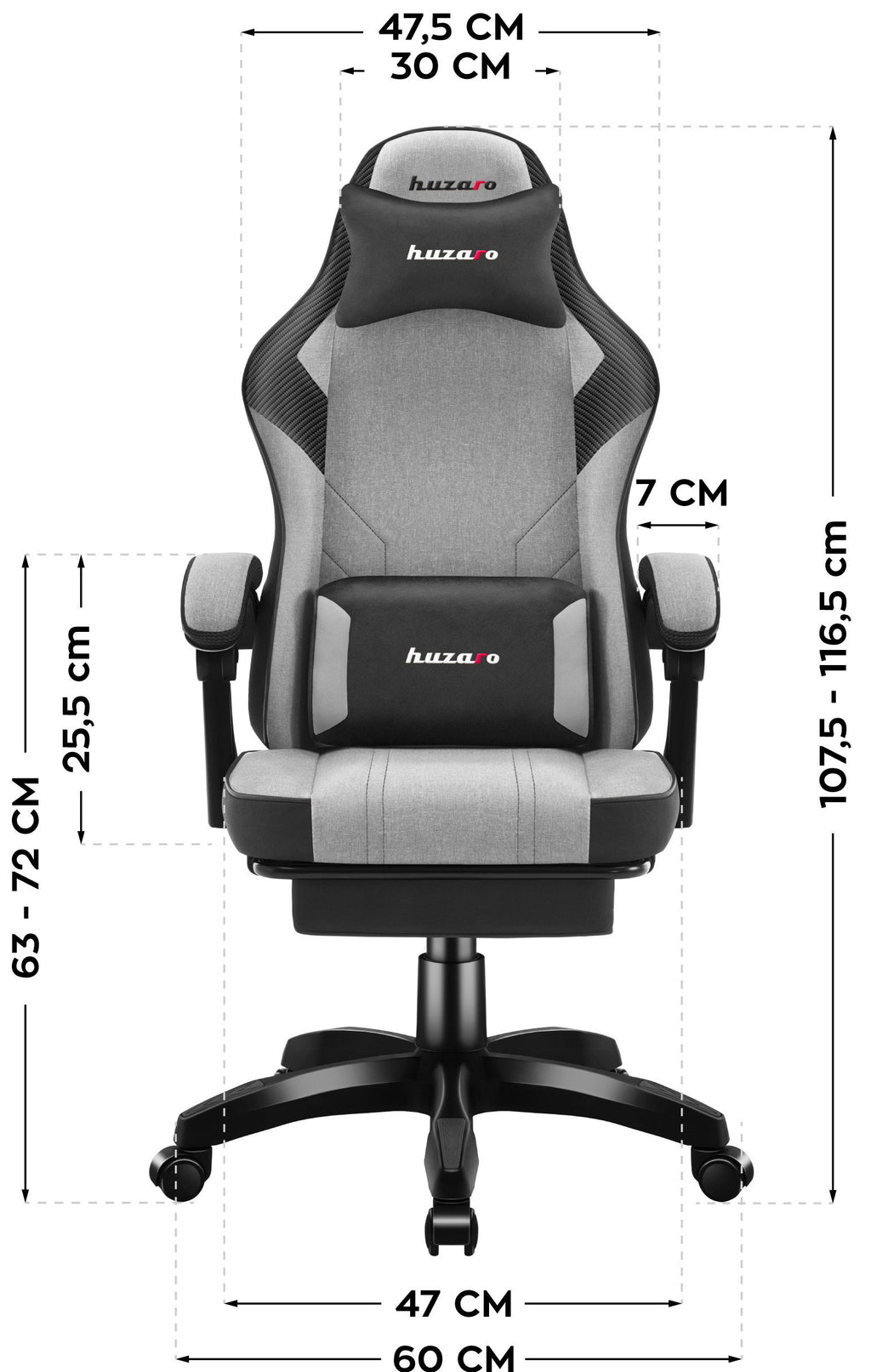 Καρέκλα Gaming Force 3.7 – Γκρί