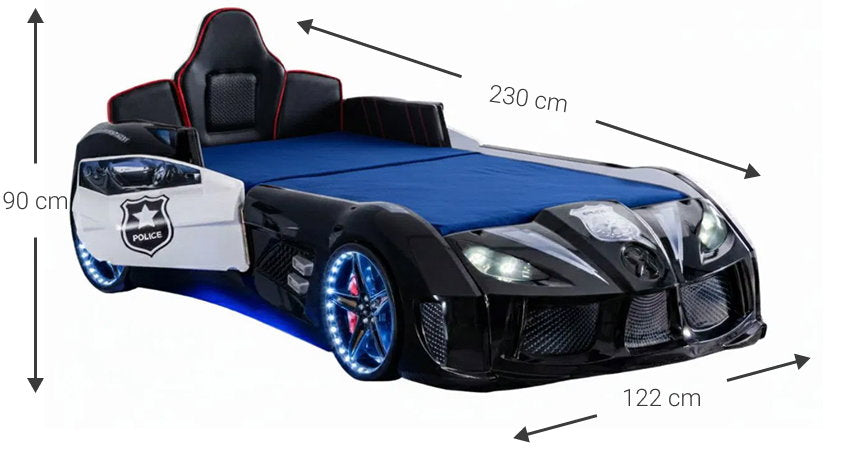 Παιδικό Κρεβάτι Police Racer LED