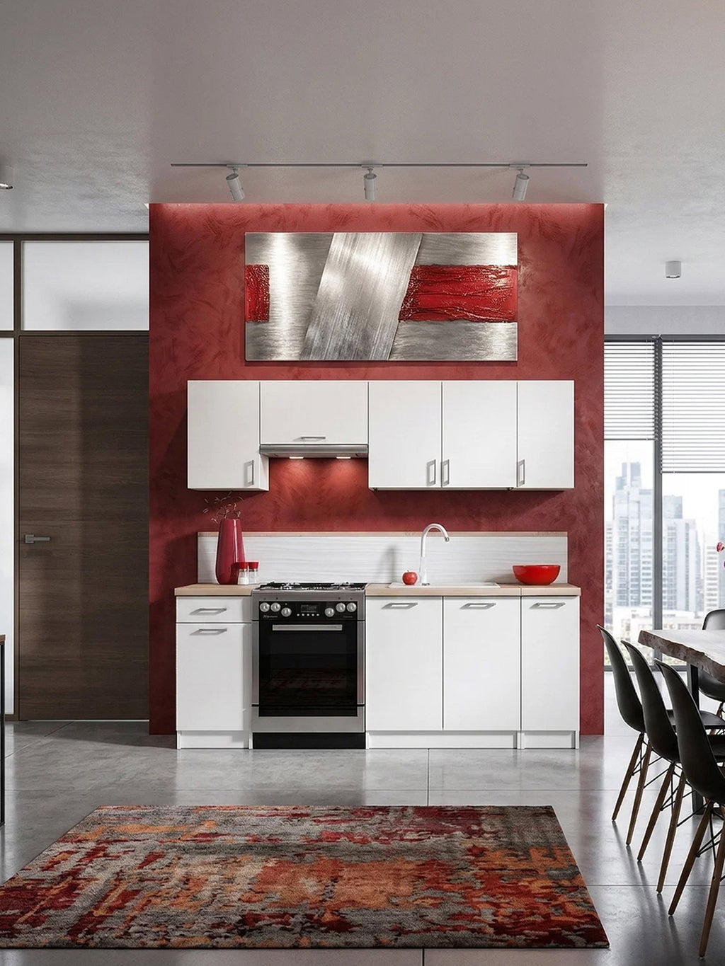 Σύνθεση κουζίνας Eco 2.1-Leuko