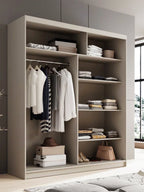 Ντουλάπα Shelvia 180 συρόμενη -Cashmere