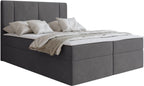 Επενδυμένο Κρεβάτι Michelle-140 x 200-Γκρι Σκούρο