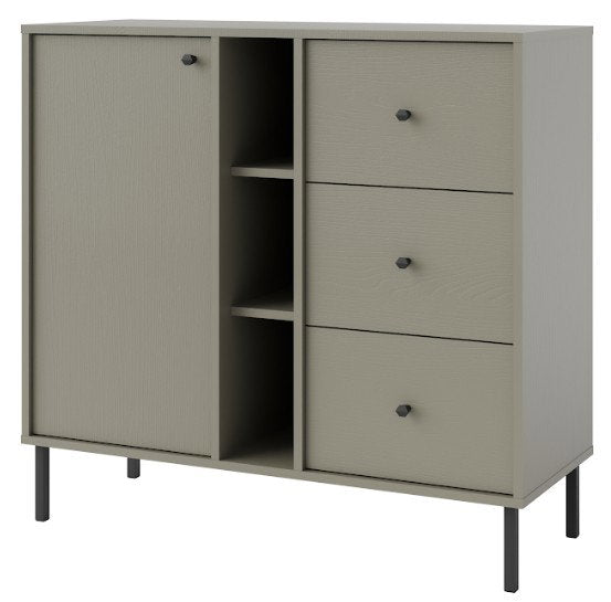 Μπουφές Siera 1F 3S Shelf-Χακί
