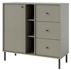 Μπουφές Siera 1F 3S Shelf-Χακί