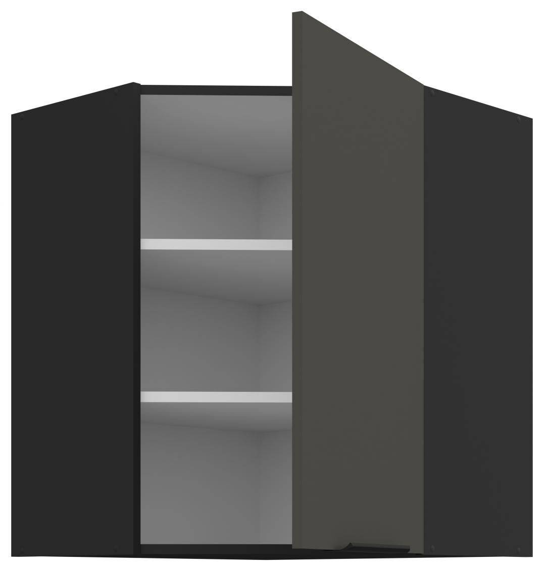 Κρεμαστό ντουλάπι γωνιακό Arianna 60x60 GN 72 1F-Γκρι