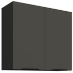 Κρεμαστό ντουλάπι Arianna 80 G 72 2F-Γκρι