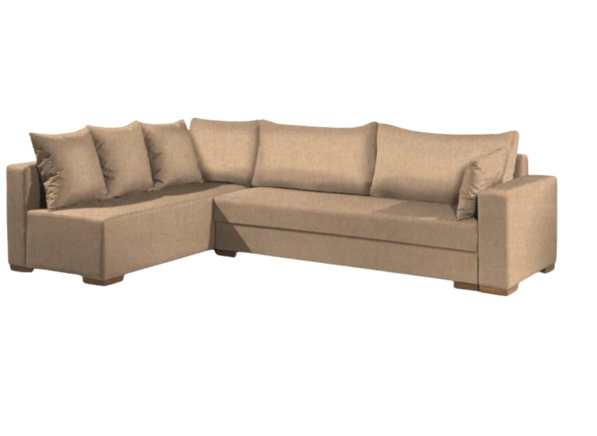 Γωνιακός καναπές Trendy-Δεξιά-265φ 165β εκ.-Sand