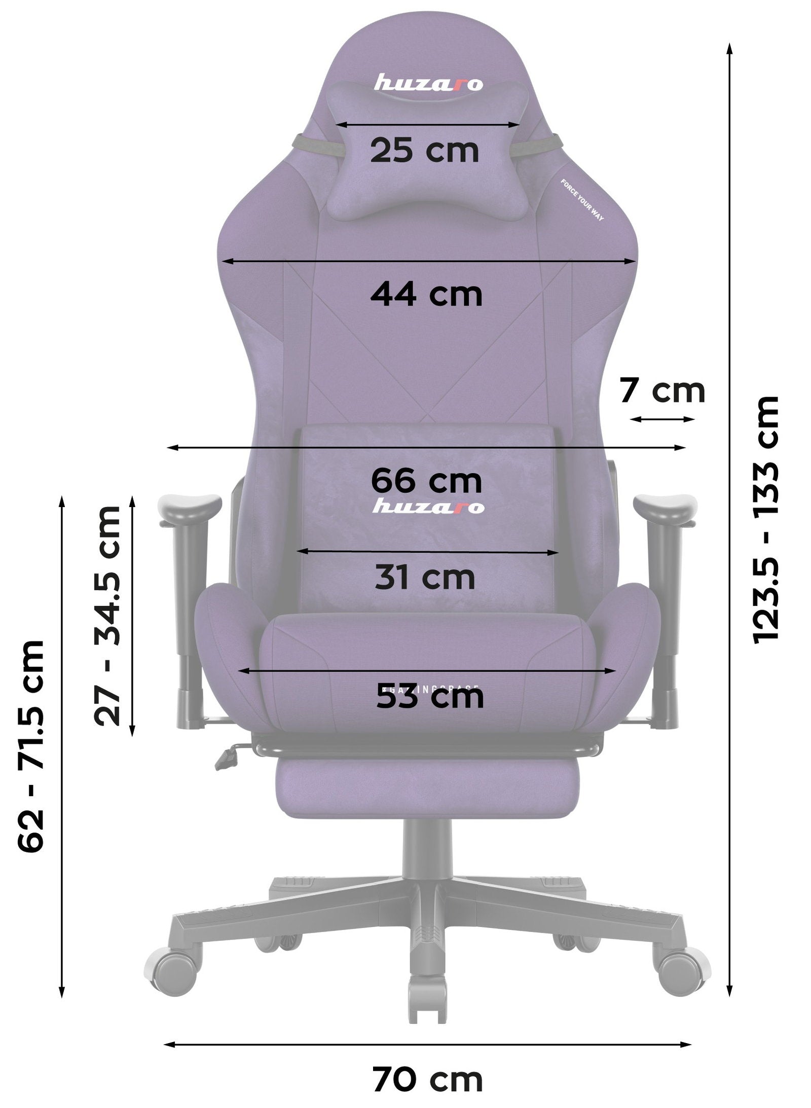 Καρέκλα Gaming Force 5.7 – Μώβ