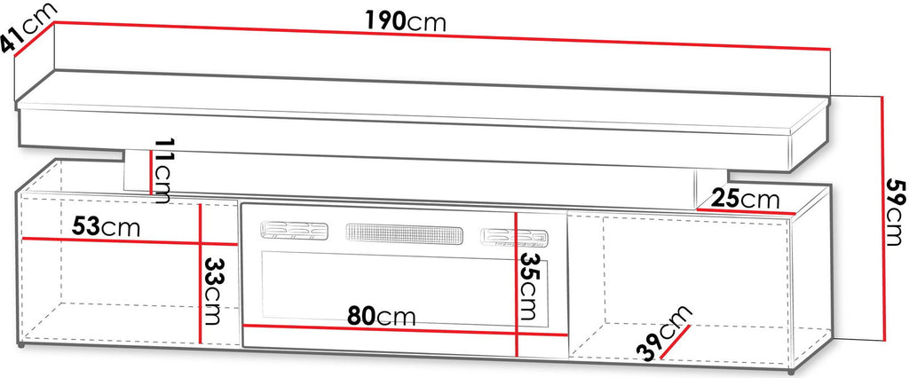 Έπιπλο τηλεόρασης Glossa 2D 190 plus-Mauro gualistero