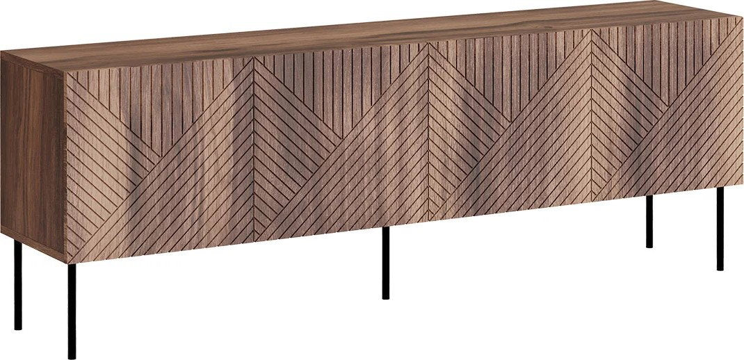 Έπιπλο τηλεόρασης Art Deco-Καφέ