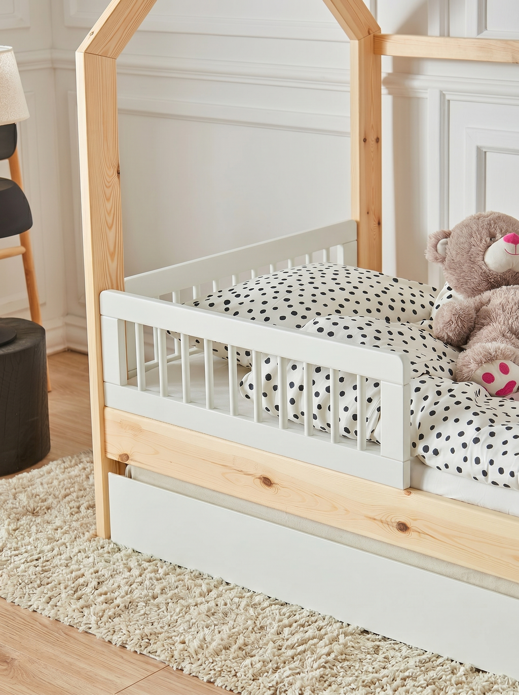 Κάγκελο Κρεβατιού Basic HouseBed-90x200-Λευκό