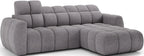 Γωνιακός καναπές Comfora-Γκρι-Δεξιά