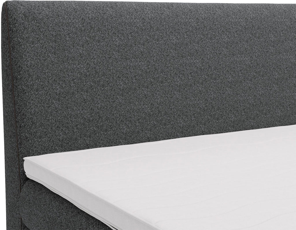 Επενδυμένο Κρεβάτι Evia-Ανθρακί-160 x 200