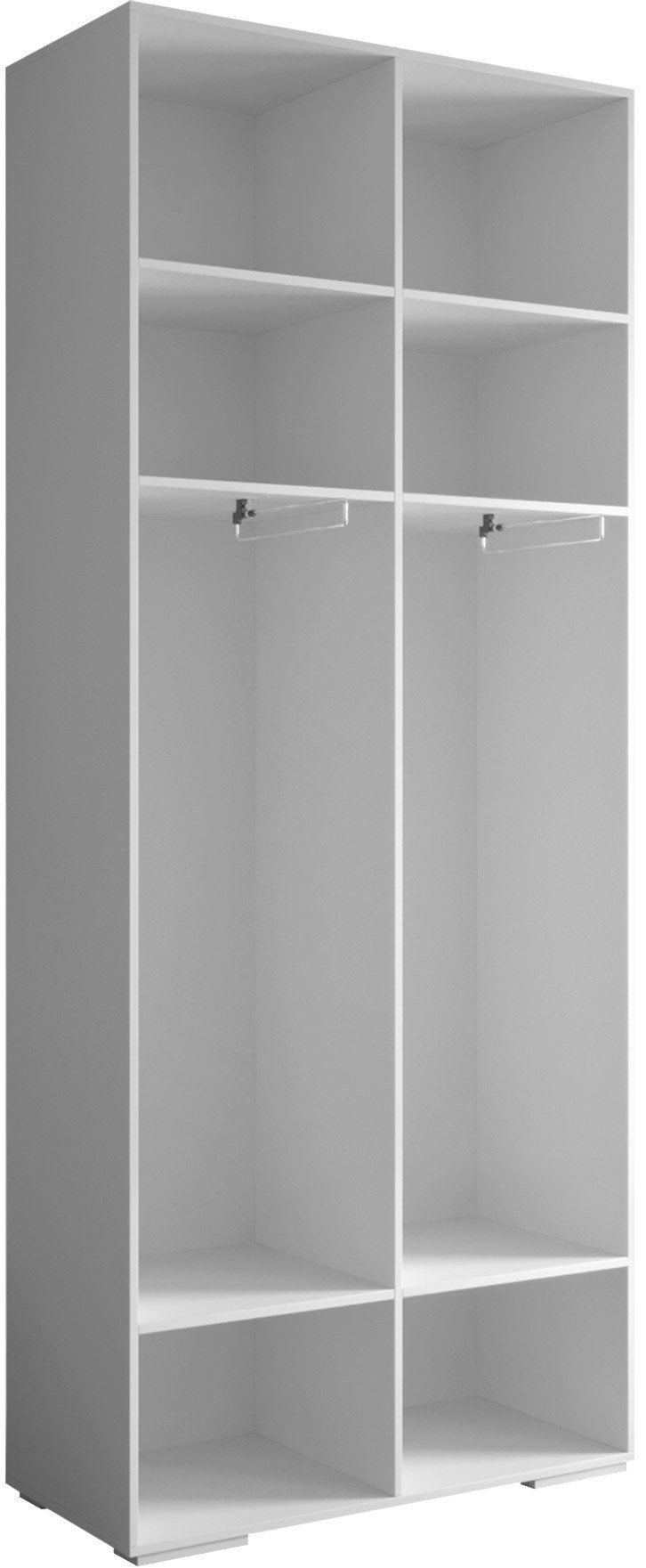 Ντουλάπα Inova IV 100 Δίφυλλη-Cashmere - Μαύρο