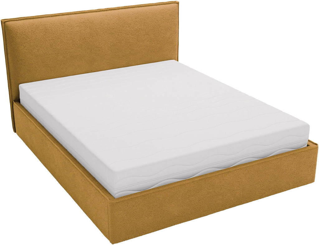 Επενδυμένο Κρεβάτι Bianco Grant-Μουσταρδί-180 x 200