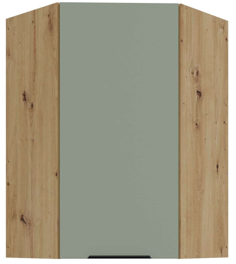 Κρεμαστό ντουλάπι γωνιακό Arianna 60x60 GN 90 1F-Φυστικί