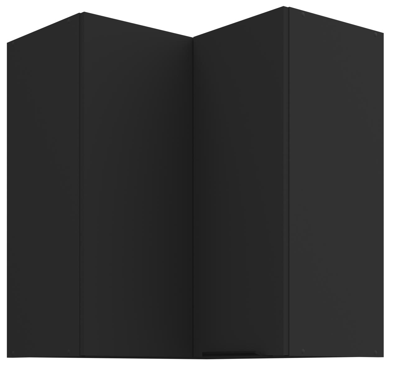Κρεμαστό ντουλάπι γωνιακό Arianna 60x60 GN 72 2F-Μαύρο