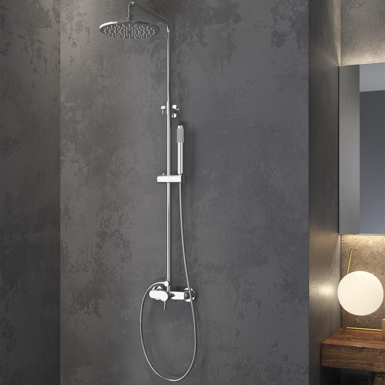 Μπαταρία σταθερού ντους ARTEMIS Cromo CF 031M KARAG