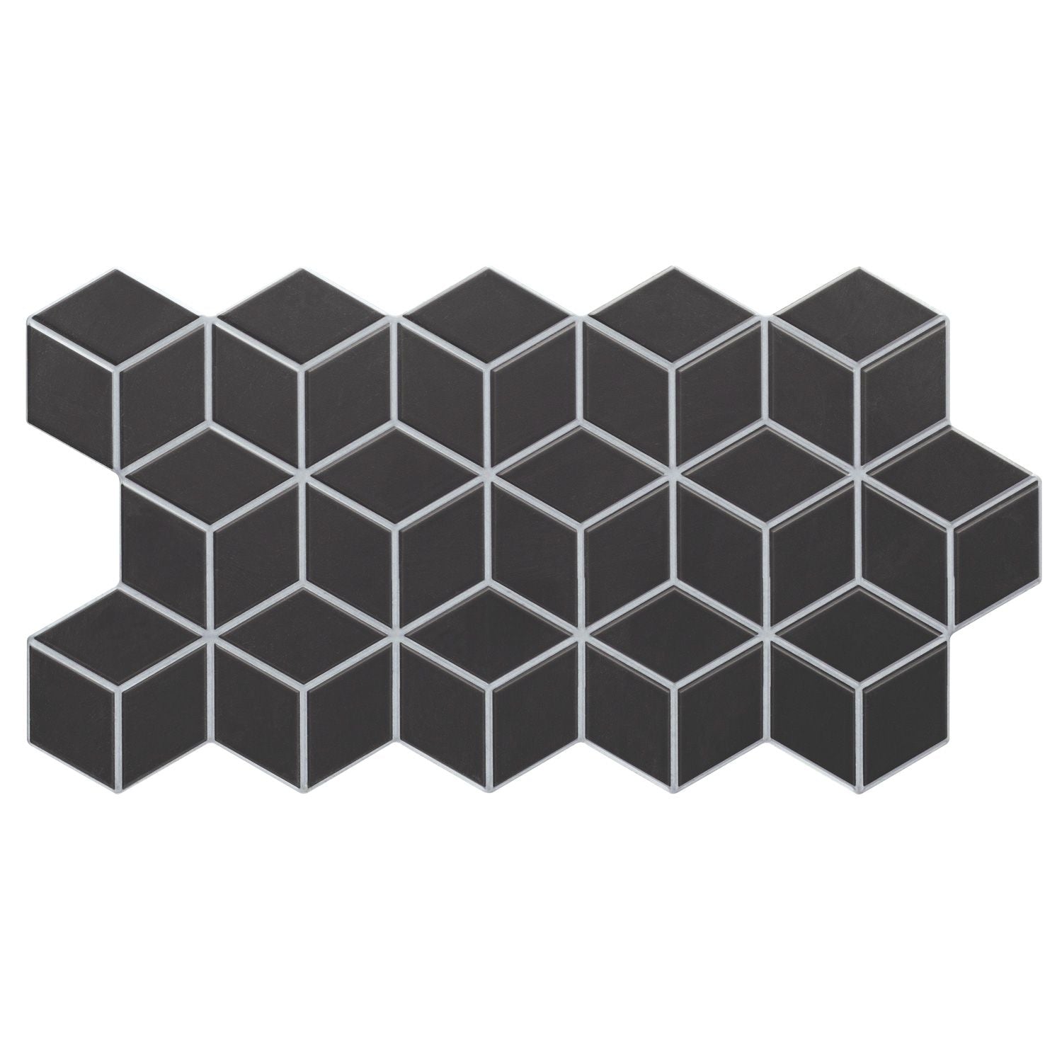 Πλακάκι RHOMBUS Black KARAG 26,5x51cm