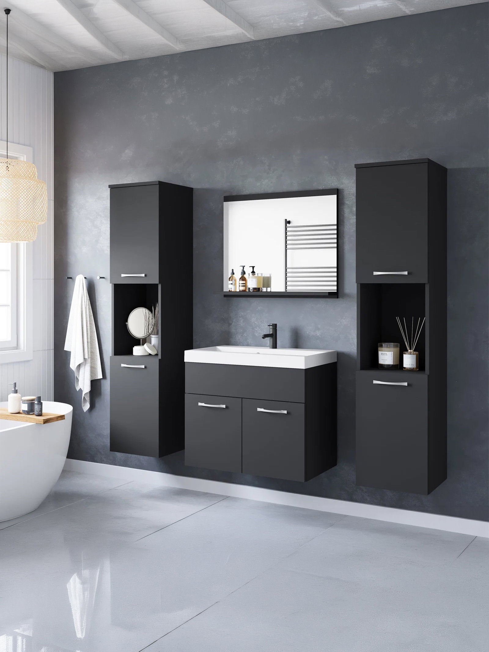 Σετ Μπάνιου Montreal XL-Μαύρο
