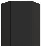 Κρεμαστό ντουλάπι γωνιακό Arianna 60x60 GN 90 1F-Μαύρο