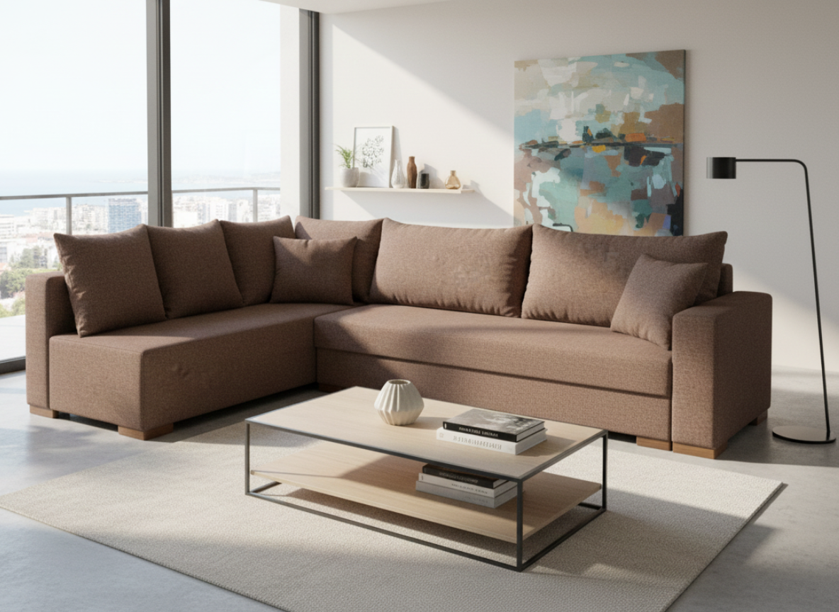 Γωνιακός καναπές Trendy-Δεξιά-265φ 165β εκ.-Tampa
