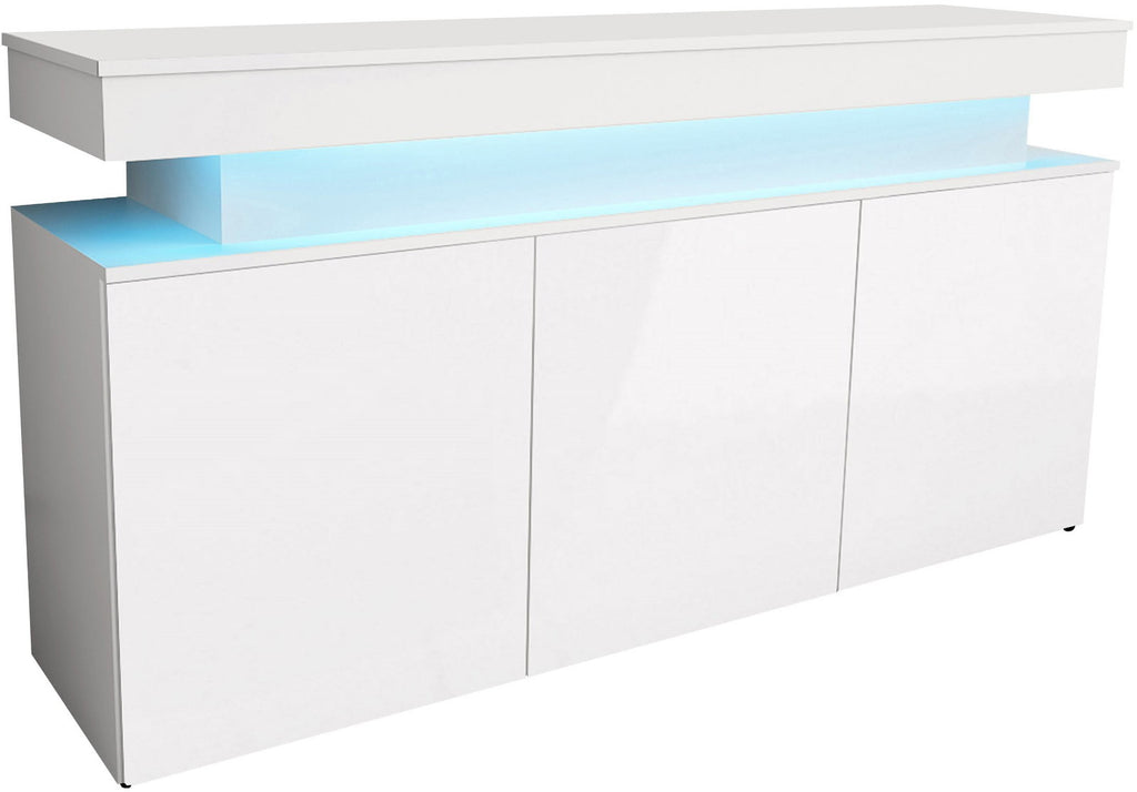 Μπουφές Glossa 160 με LED-Leuko