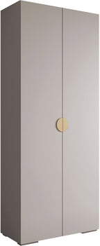 Ντουλάπα Inova IV 100 Δίφυλλη-Cashmere - Χρυσό