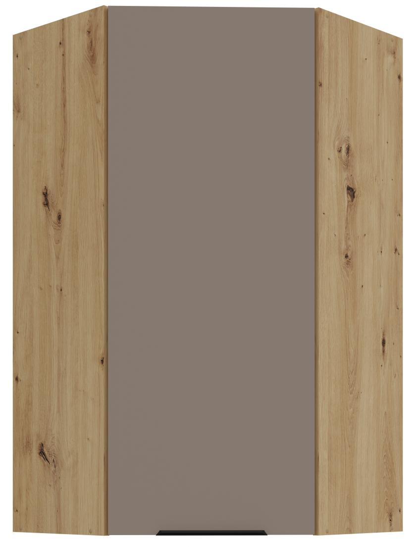 Κρεμαστό ντουλάπι γωνιακό Arianna 60x60 GN 108 1F-Γκρέζ