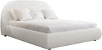 Επενδυμένο Κρεβάτι Akrenis-Λευκό-160 x 200