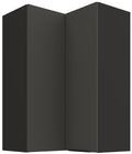 Κρεμαστό ντουλάπι γωνιακό Arianna 60x60 GN 90 2F-Γκρι