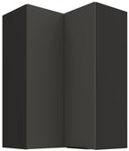 Κρεμαστό ντουλάπι γωνιακό Arianna 60x60 GN 90 2F-Γκρι