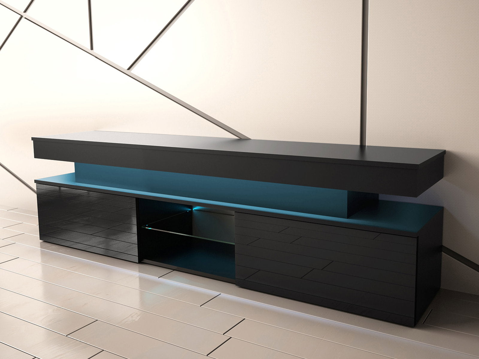 Έπιπλο τηλεόρασης Glossa 2D 190 με LED-Mauro gualistero