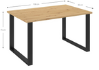 Τραπέζι Kingsale-138 x 90-Φυσικό
